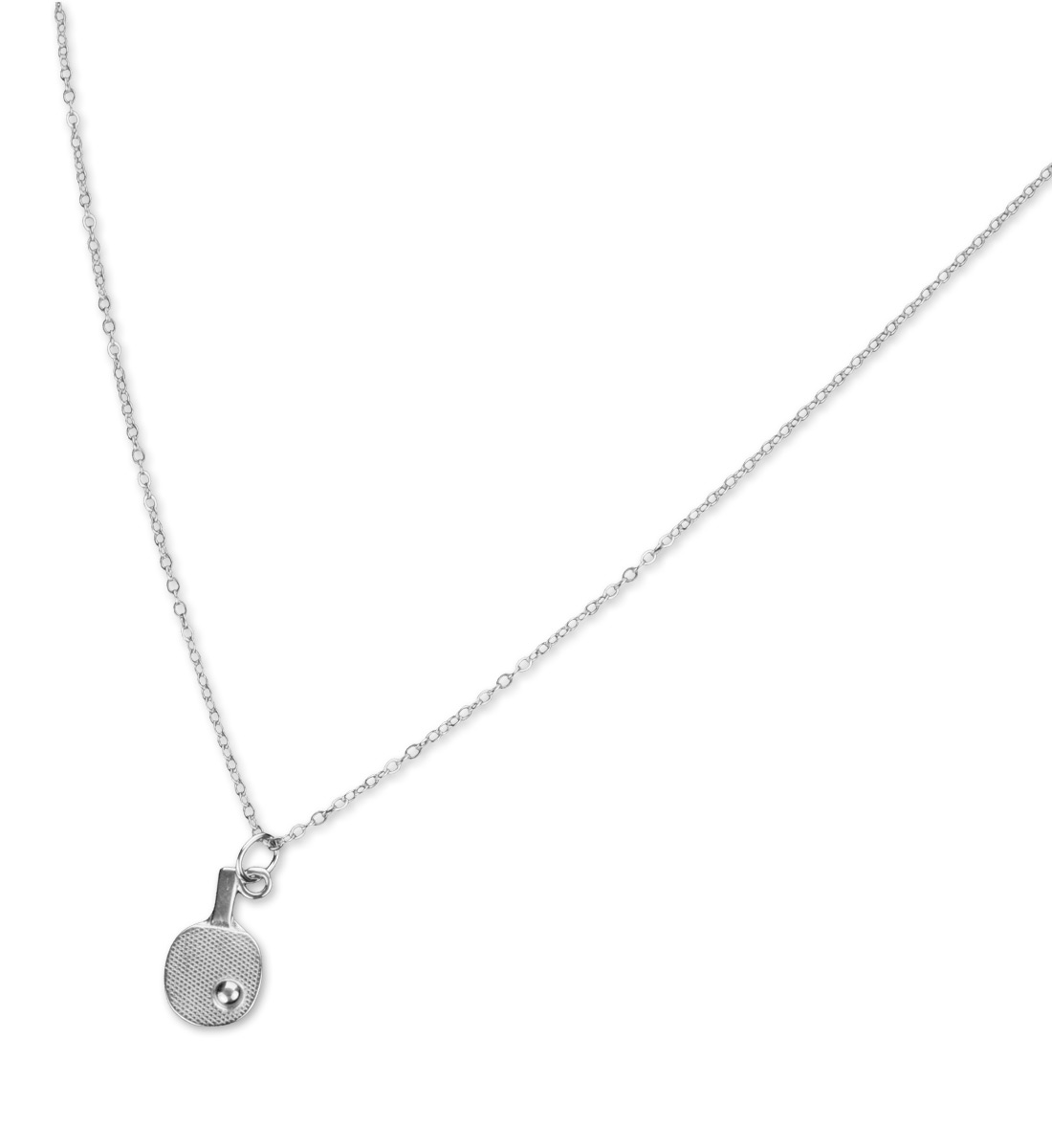 Silver Table Tennis Necklace