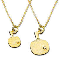 Gold Table Tennis Necklace