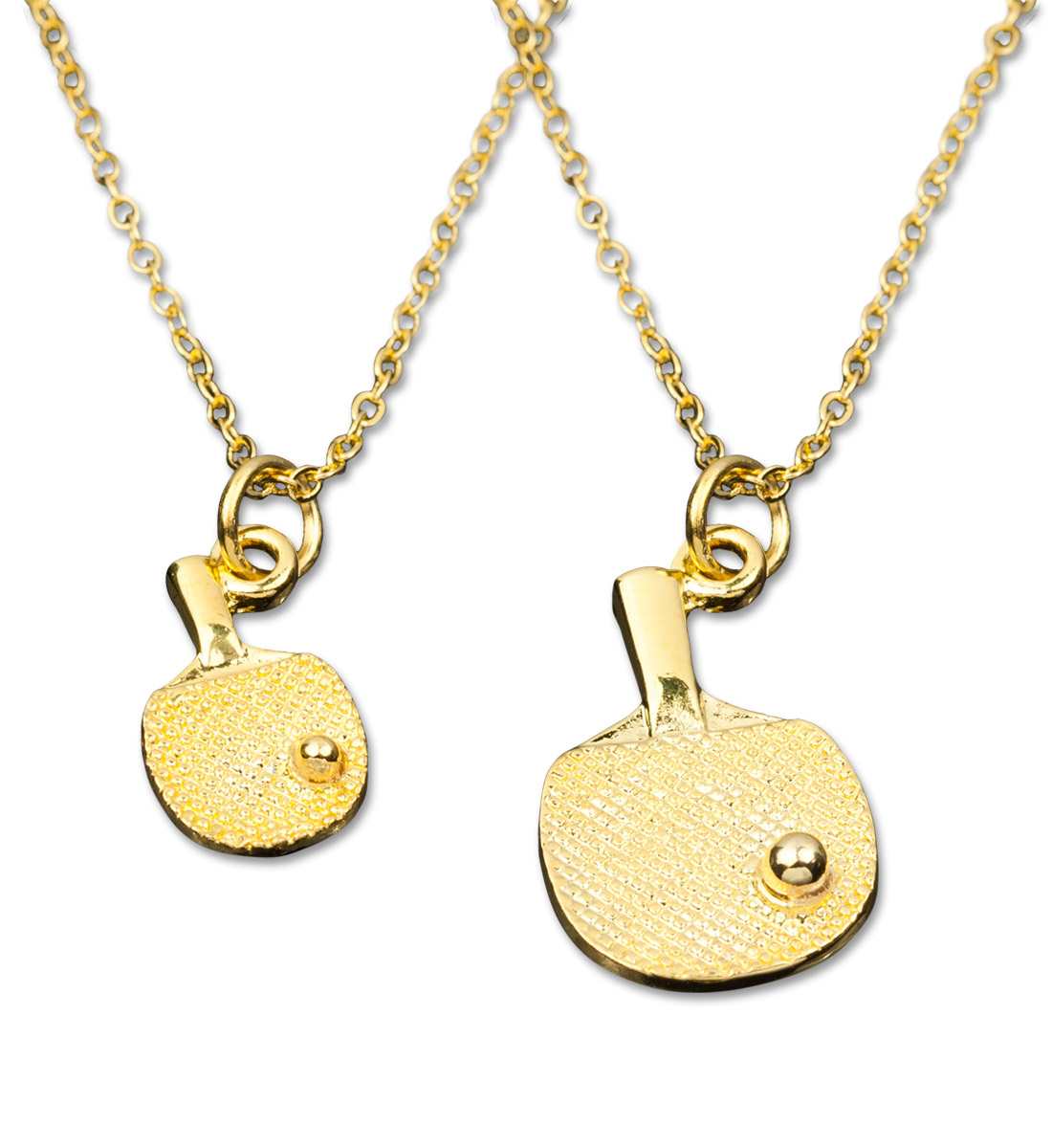 Gold Table Tennis Necklace