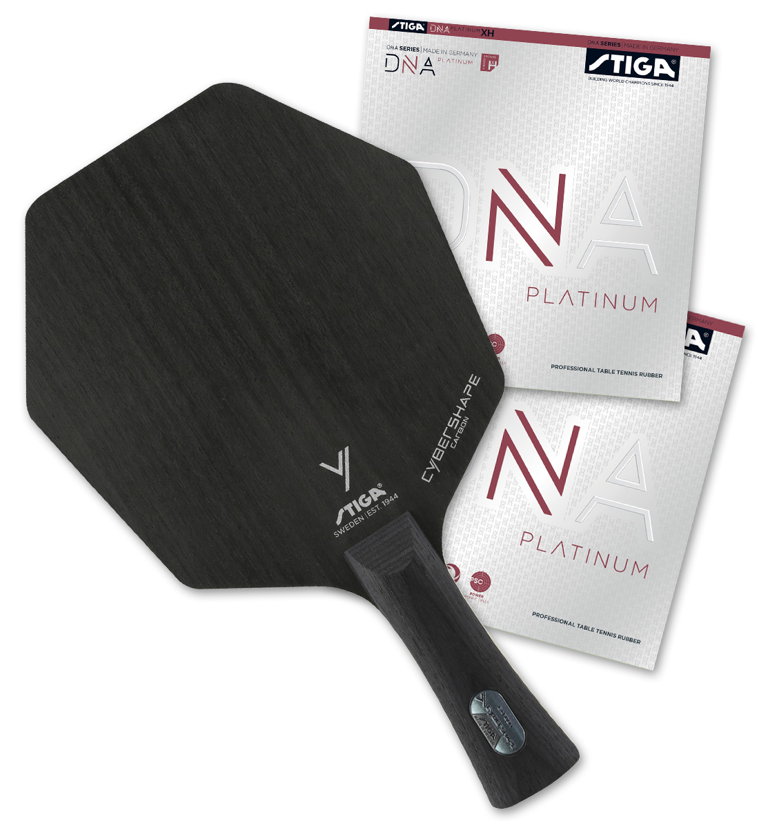 PRO SPECIAL: Stiga Cybershape Carbon with DNA Platinum XH